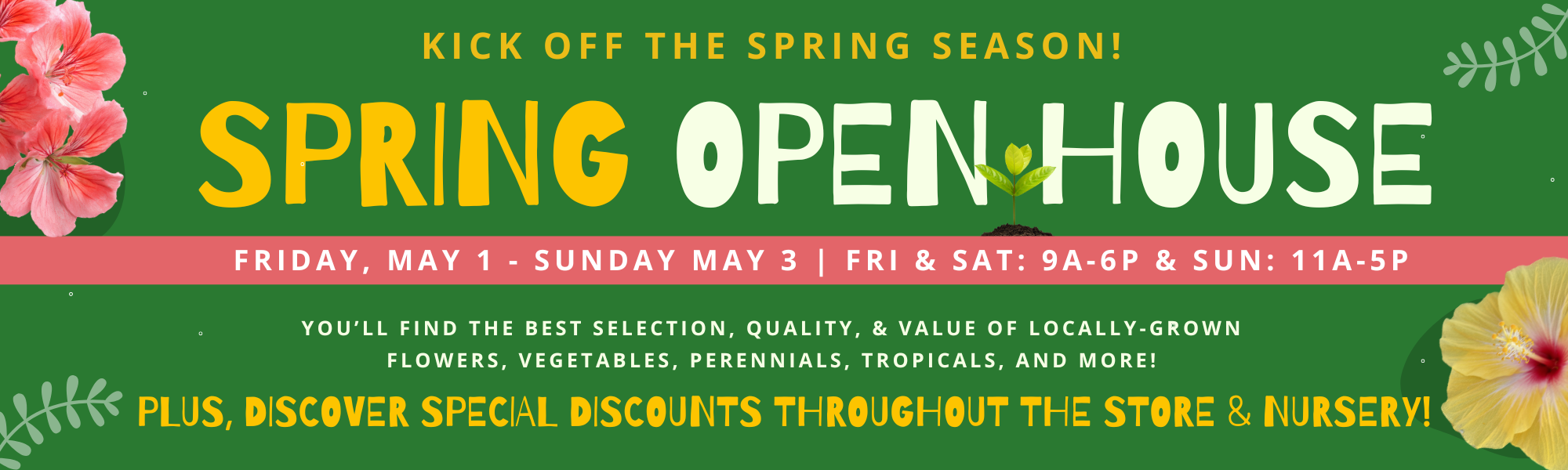 Spring Open House Banner