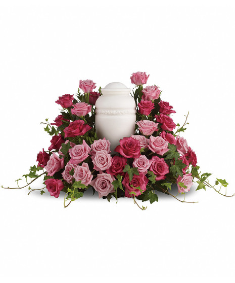 Bed of Roses Cremation Urn Tribute