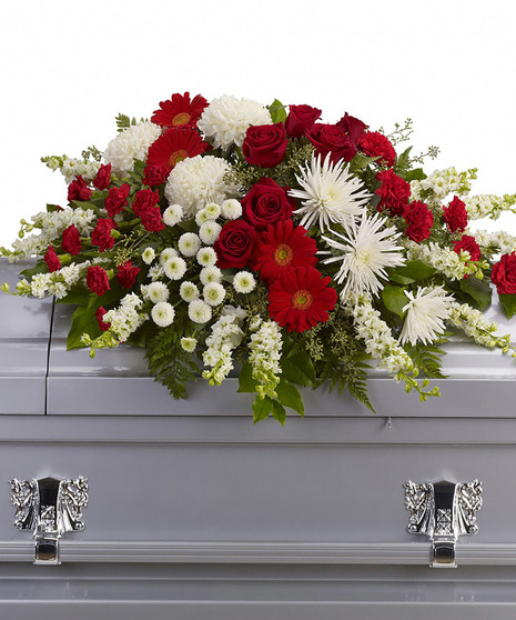 Strength and Wisdom Casket Spray