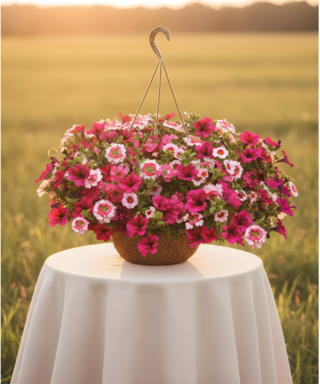 Premium Mixed Annual Hanging Basket - Fort Wayne Delivery Only