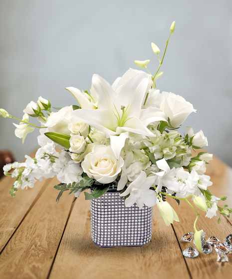 April Birthstone Arrangement - Diamond