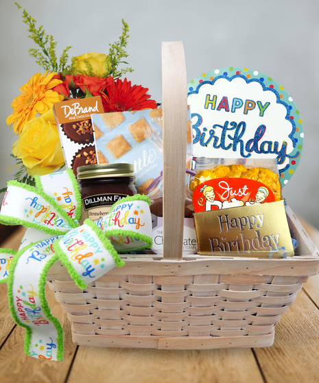 Happy Birthday Gift Basket for Women