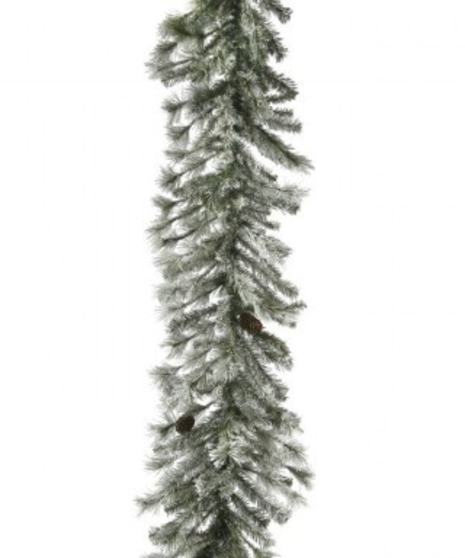 9' Frosted Alaskan Garland - Artificial