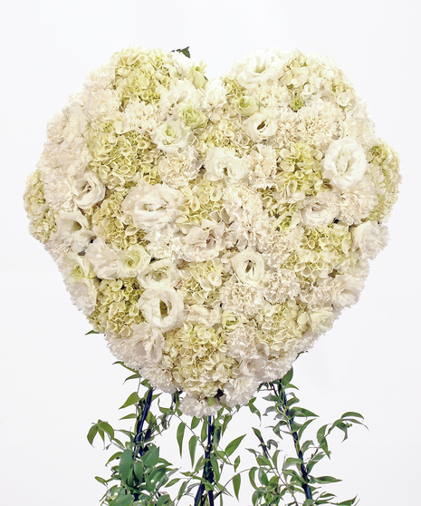 Elegant White Full Heart