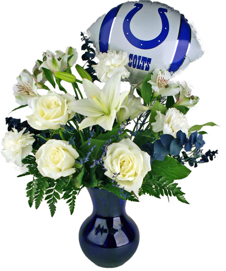Good Luck Blue - With Colts Balloon