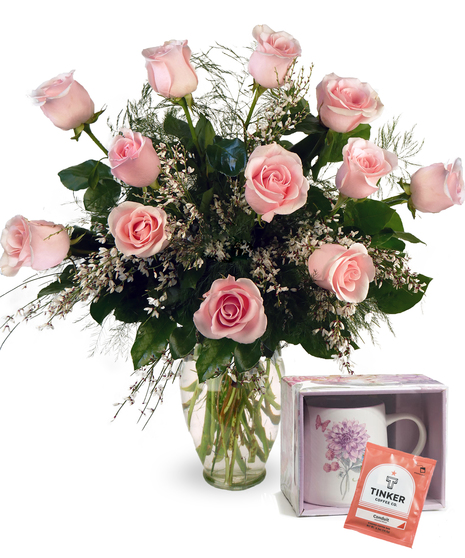 Mother's Day Roses - With Mom Mug & Tinker Coffee