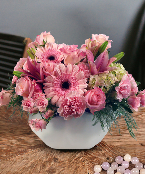 October Birthstone Arrangement - Blush Opulence