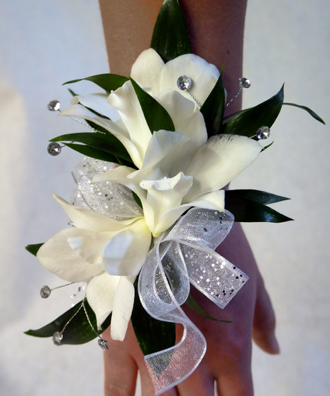 Petite Dendrobium Orchid Wrist Corsages