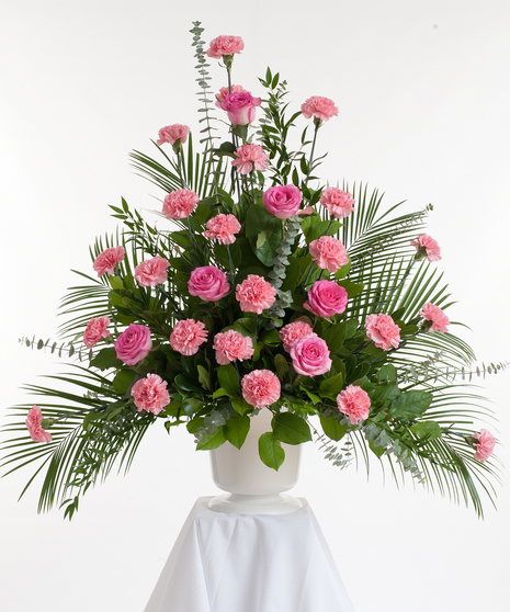Rose & Carnation Head or Foot Display - Color Selections Available