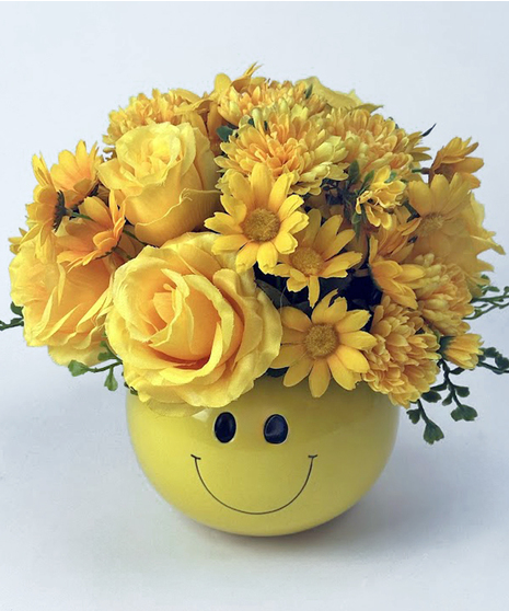 Artificial Flowers Sunny Smiles - Safe for ICU Delivery