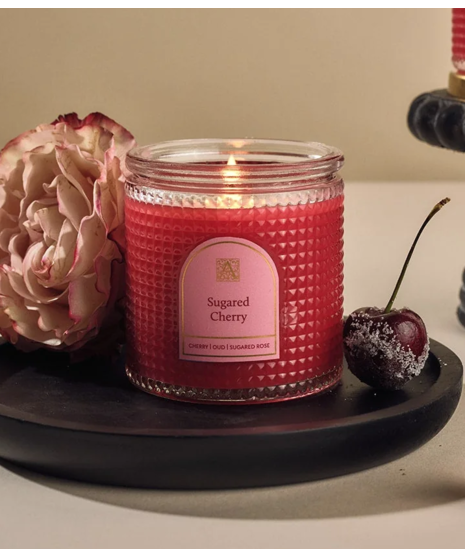 Sugared Cherry Candle