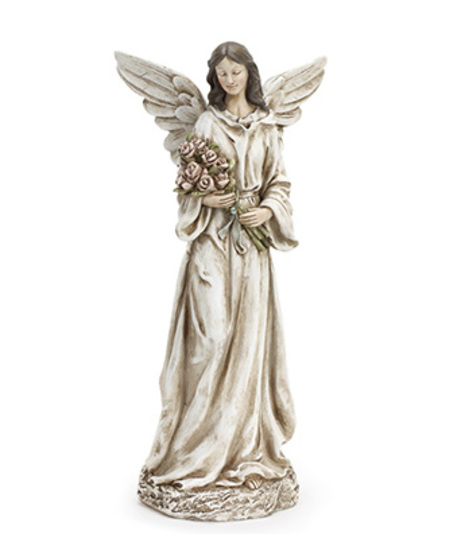 Angel Holding Flowers