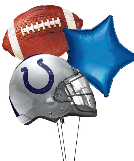 Colts Football Balloon Bouquet