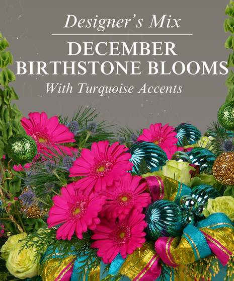 December Birthstone Arrangement - Turquoise