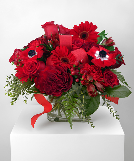 July Birthstone Arrangement - Ruby Radiance