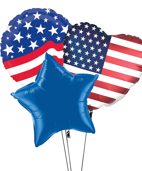 Patriotic Balloon Bouquet