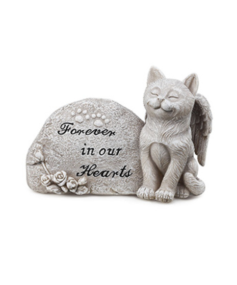Memorial Plaque with Cat