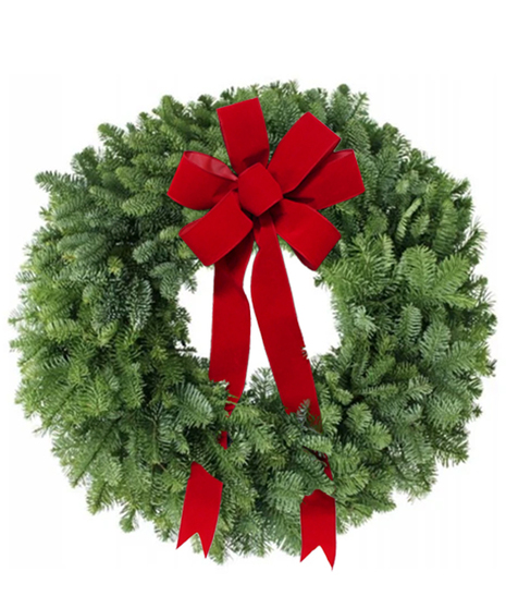 Fresh Noble Pine Wreath