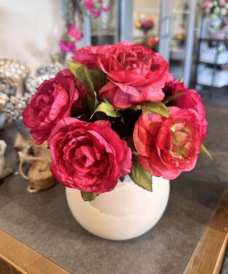 Faux Flowers in Ceramic - Safe for ICU Delivery