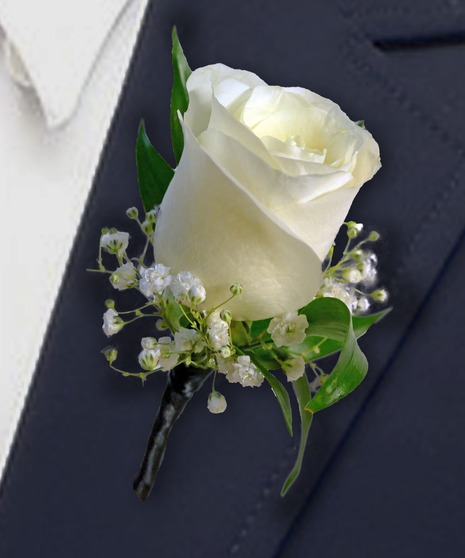 Single Rose Boutonniere