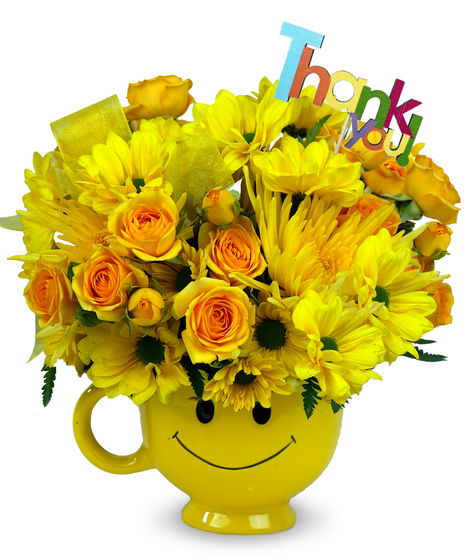 Thank You Sunny Smiles - With Thank You Sign!