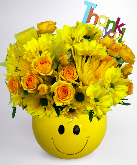 Thank You Sunny Smiles - With Thank You Sign!
