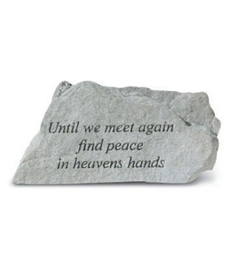 Stepping stone that reads 
